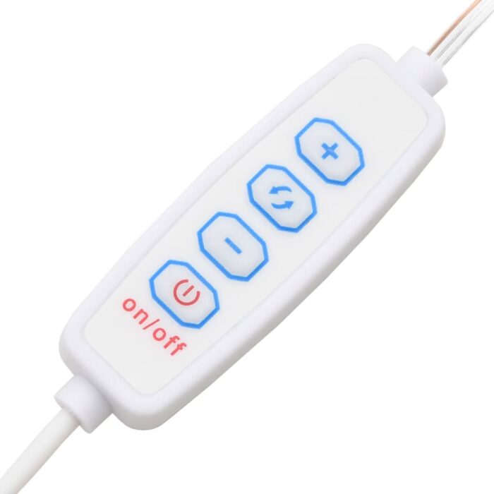 Ensemble de coiffeuse avec LED Blanc Bois d'ingénierie – Image 12