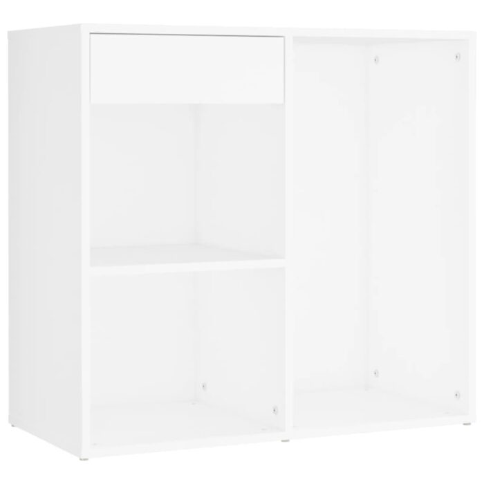 Ensemble de coiffeuse avec LED Blanc Bois d'ingénierie – Image 9