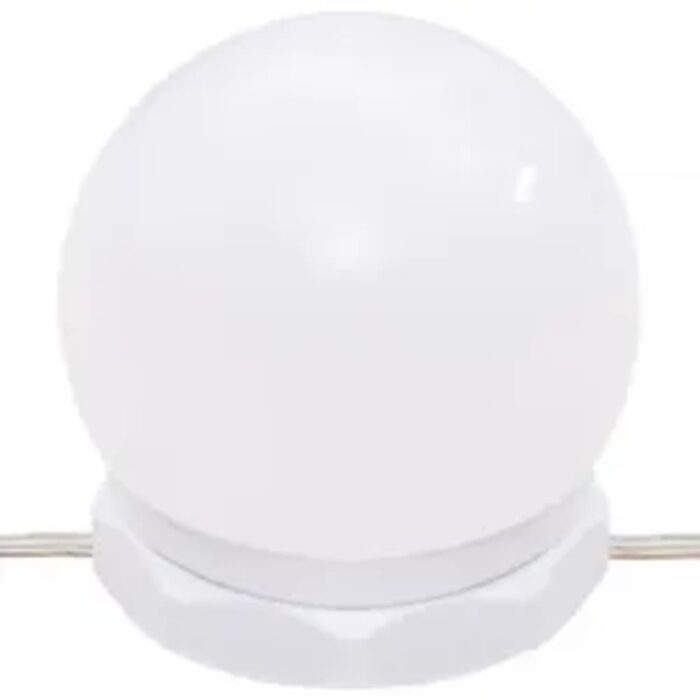Ensemble de coiffeuse avec LED Blanc brillant Bois d'ingénierie – Image 11