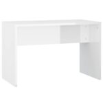 Ensemble de coiffeuse avec LED Blanc brillant Bois d'ingénierie – Image 7