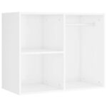Ensemble de coiffeuse avec LED Blanc brillant Bois d'ingénierie – Image 8
