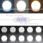 Ensemble de coiffeuse avec LED Gris béton Bois d'ingénierie – Image 12