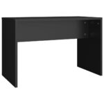 Ensemble de coiffeuse avec LED Noir Bois d'ingénierie – Image 6