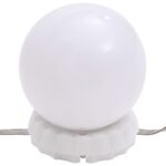 Ensemble de coiffeuse avec LED Noir Bois d'ingénierie – Image 7