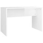 Ensemble de coiffeuse Blanc brillant 74,5x40x141 cm – Image 5