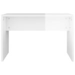 Ensemble de coiffeuse Blanc brillant 74,5x40x141 cm – Image 6
