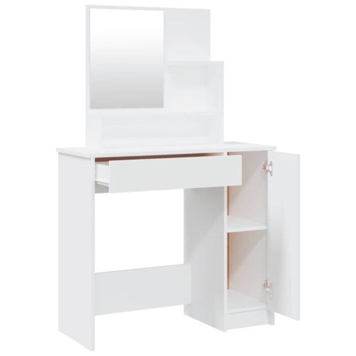 Ensemble de coiffeuse Blanc 86,5x35x136 cm – Image 3