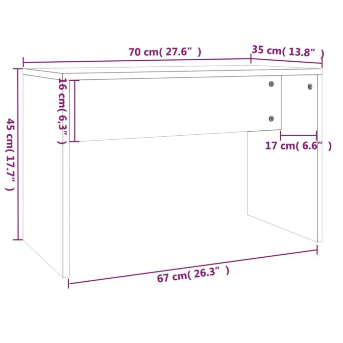 Ensemble de coiffeuse Blanc 86,5x35x136 cm – Image 8