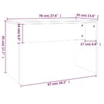 Ensemble de coiffeuse Chêne Sonoma 86,5x35x136 cm – Image 8
