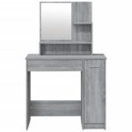 Ensemble de coiffeuse Sonoma gris 86,5x35x136 cm – Image 4