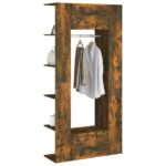 Armoires de couloir 2 pcs chêne fumé bois d'ingénierie – Image 2