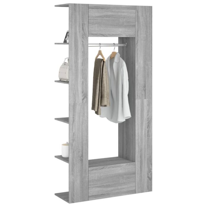 Armoires de couloir 2 pcs Sonoma gris Bois d'ingénierie – Image 2