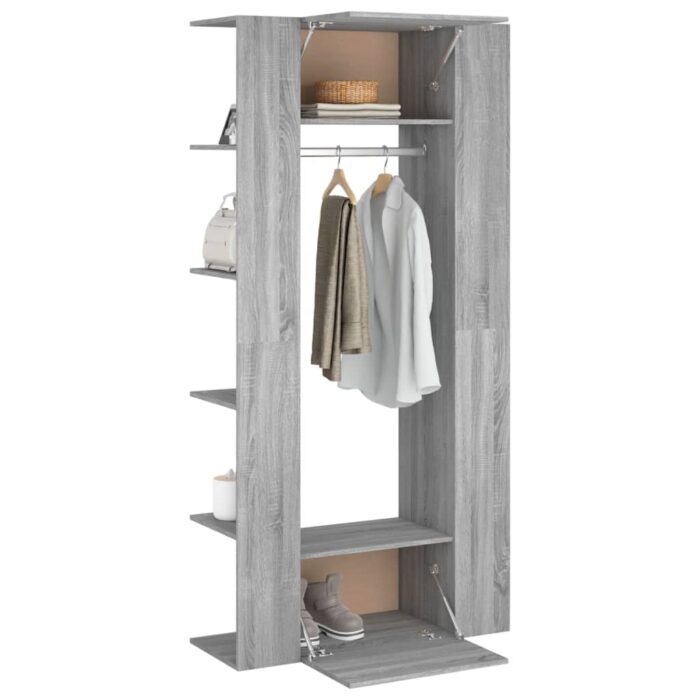 Armoires de couloir 2 pcs Sonoma gris Bois d'ingénierie – Image 3