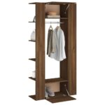 Armoires de couloir 2 pcs Chêne marron Bois d'ingénierie – Image 3