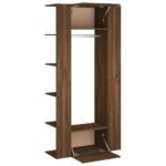 Armoires de couloir 2 pcs Chêne marron Bois d'ingénierie – Image 4