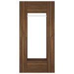 Armoires de couloir 2 pcs Chêne marron Bois d'ingénierie – Image 5