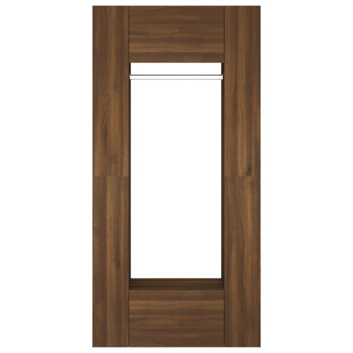 Armoires de couloir 2 pcs Chêne marron Bois d'ingénierie – Image 5