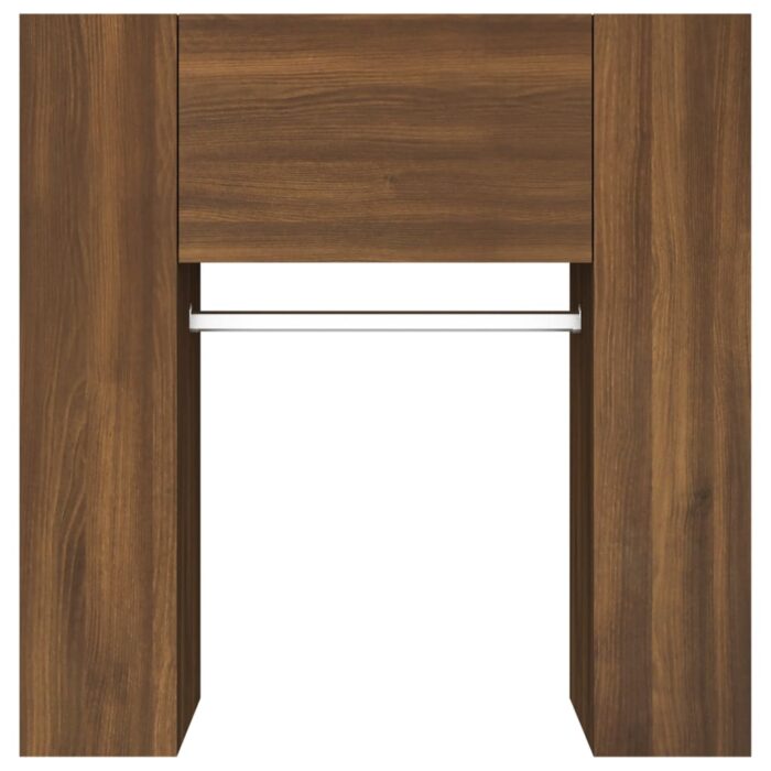 Armoires de couloir 2 pcs Chêne marron Bois d'ingénierie – Image 6