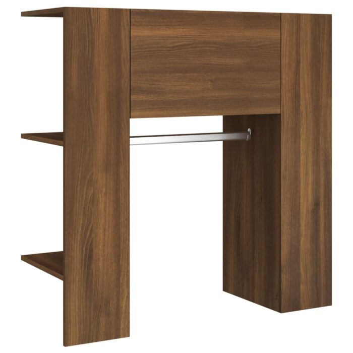 Armoires de couloir 2 pcs Chêne marron Bois d'ingénierie – Image 7