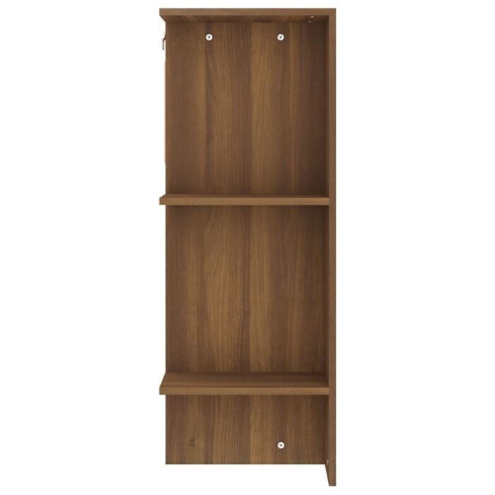 Armoires de couloir 2 pcs Chêne marron Bois d'ingénierie – Image 8