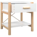 Tables de chevet 2 pcs Blanc 42x38x45 cm Bois d’ingénierie – Image 6