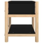 Tables de chevet 2 pcs Noir 42x38x45 cm Bois d’ingénierie – Image 5