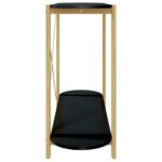 Table console Noir 110x38x75 cm Bois d'ingénierie – Image 4