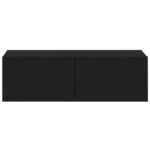 Meubles TV muraux 4 pcs Noir 100x30x30 cm – Image 3