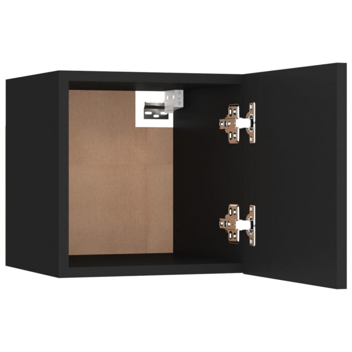 Ensemble de meubles TV 6 pcs Noir Bois d'ingénierie – Image 7