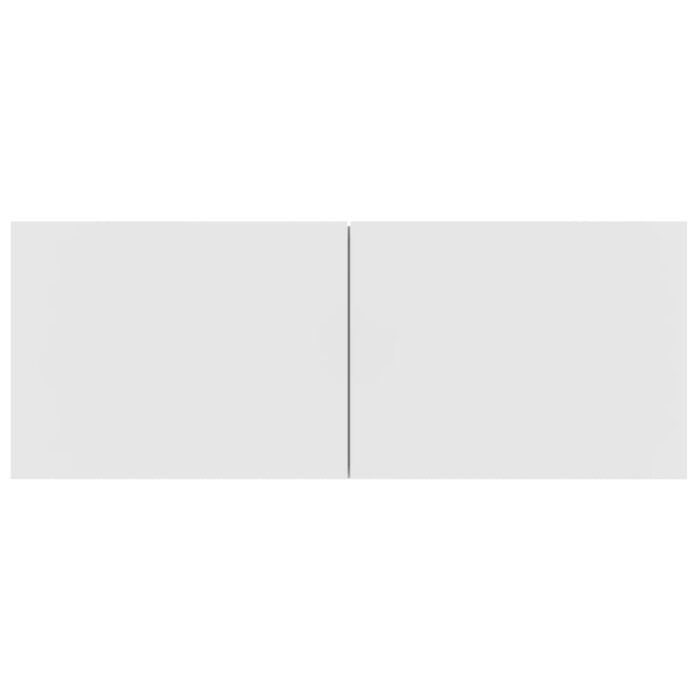 Ensemble de meubles TV 4 pcs Blanc Bois d'ingénierie – Image 4