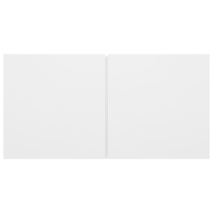 Ensemble de meubles TV 4 pcs Blanc Bois d'ingénierie – Image 6