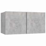 Ensemble de meubles TV 5 pcs Gris béton Bois d'ingénierie – Image 3