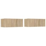 Ensemble de meubles TV 5 pcs Chêne sonoma Bois d'ingénierie – Image 5