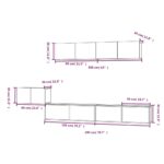 Ensemble de meubles TV 5 pcs Gris béton Bois d'ingénierie – Image 11