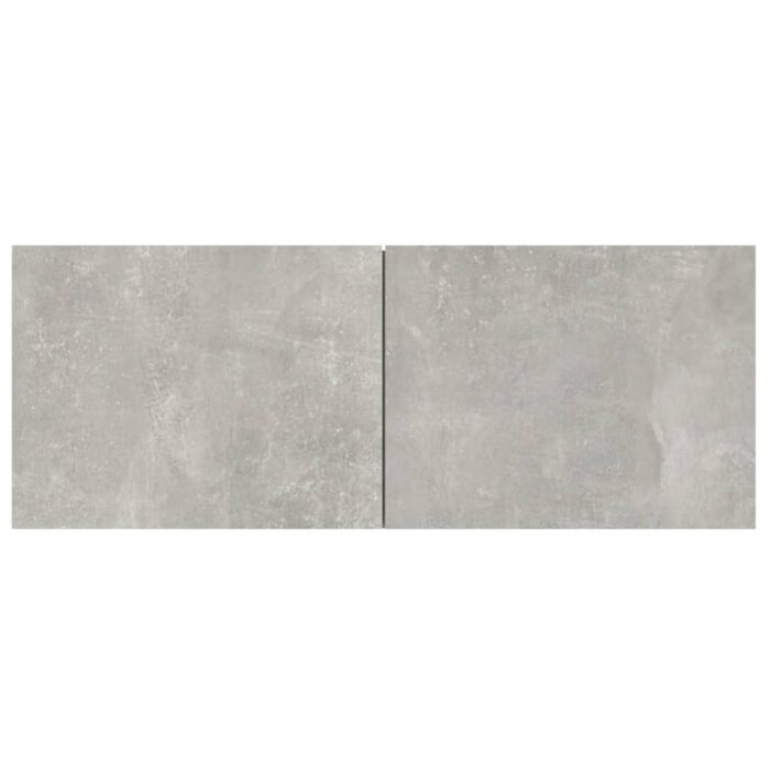 Meuble TV mural Gris béton Bois d'ingénierie – Image 4