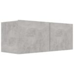 Ensemble de meubles TV 6 pcs Gris béton Bois d'ingénierie – Image 4