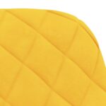 Chaises pivotantes à manger lot de 2 Jaune Velours – Image 5