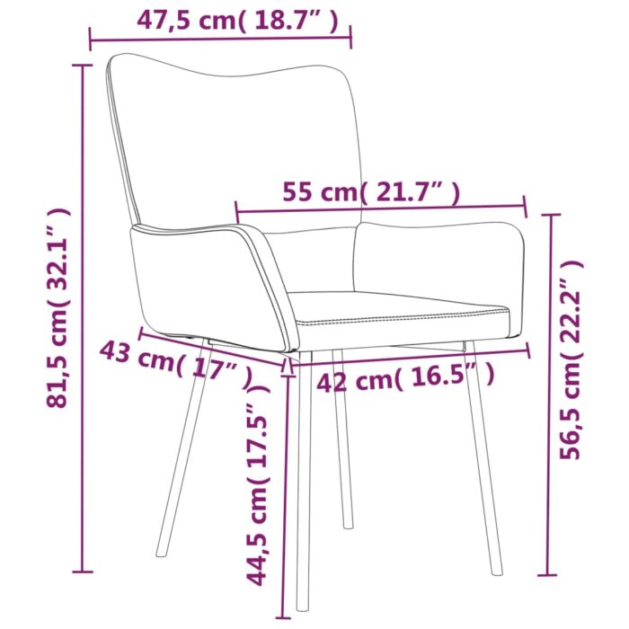 Chaises à manger lot de 2 Vert foncé Velours – Image 8