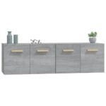 Armoires murales 2 pcs Sonoma gris 60x36,5x35 cm Bois – Image 2