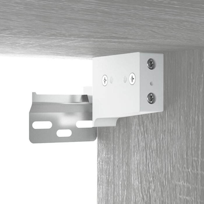 Armoires murales 2 pcs Sonoma gris 60x36,5x35 cm Bois – Image 4