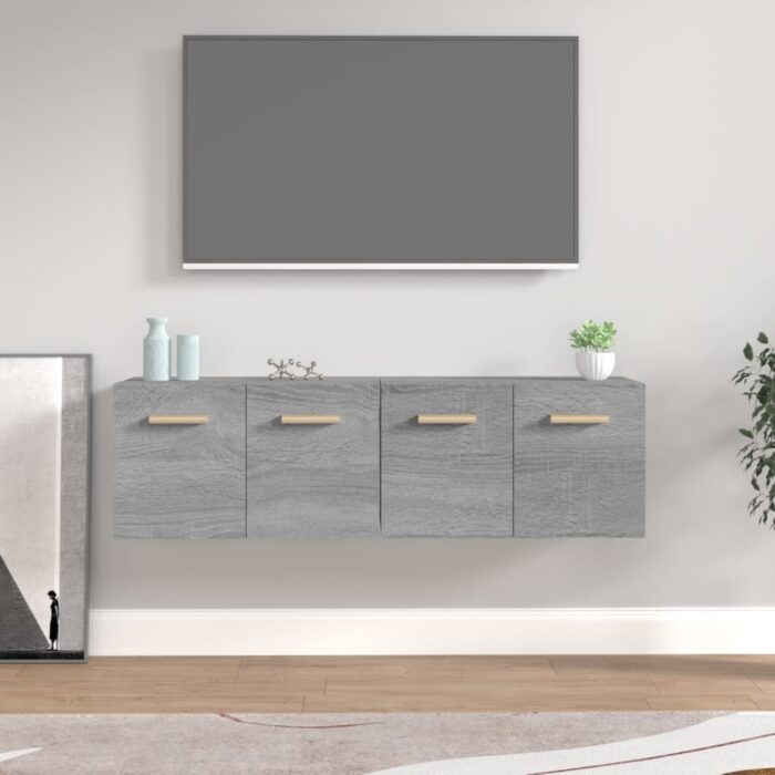 Armoires murales 2 pcs Sonoma gris 60x36,5x35 cm Bois – Image 1