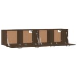 Armoires murales 2pcs Chêne brun 60x36,5x35cm Bois d'ingénierie – Image 3