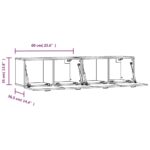 Armoires murales 2pcs Chêne brun 60x36,5x35cm Bois d'ingénierie – Image 6