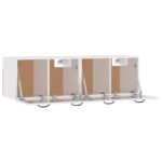 Armoires murales 2 pcs Blanc brillant 80x36,5x35 cm – Image 3