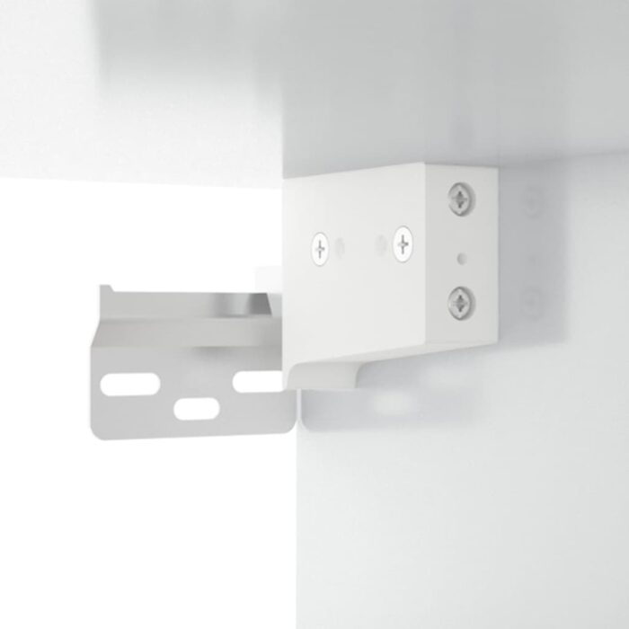 Armoires murales 2 pcs Blanc brillant 80x36,5x35 cm – Image 4