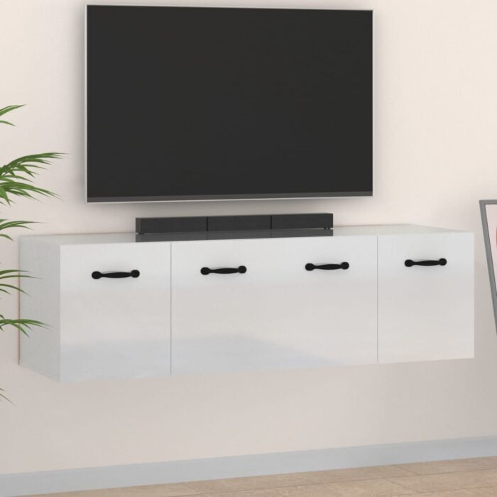 Armoires murales 2 pcs Blanc brillant 80x36,5x35 cm – Image 1