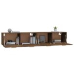 Armoires murales 2 pcs Chêne marron 100x36,5x35 cm – Image 2