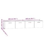 Armoires murales 2 pcs Chêne marron 100x36,5x35 cm – Image 6
