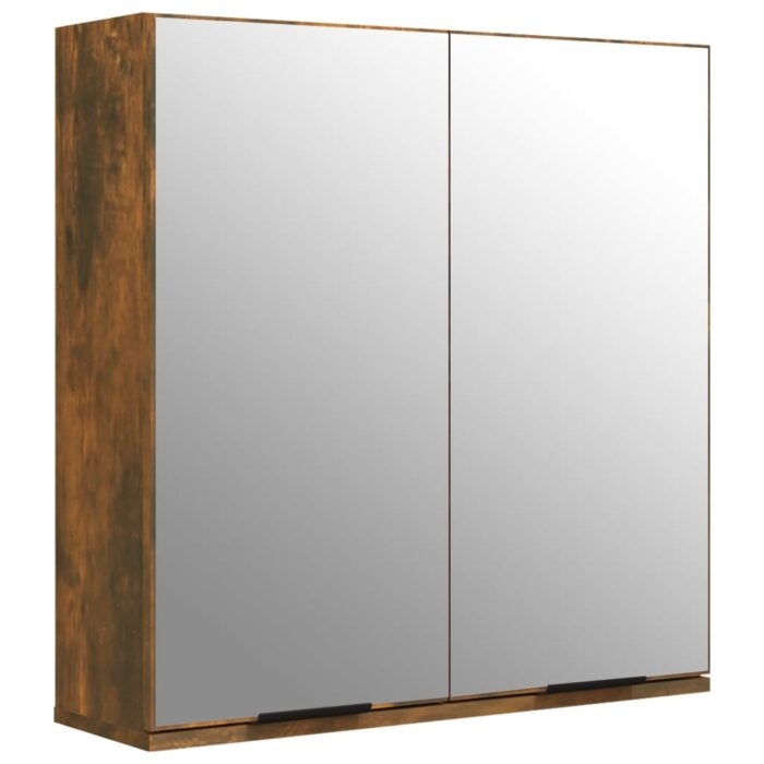 Ensemble d'armoires de salle de bain 3 pcs chêne fumé – Image 5