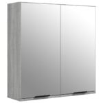 Ensemble d'armoires de salle de bain 4 pcs sonoma gris – Image 5